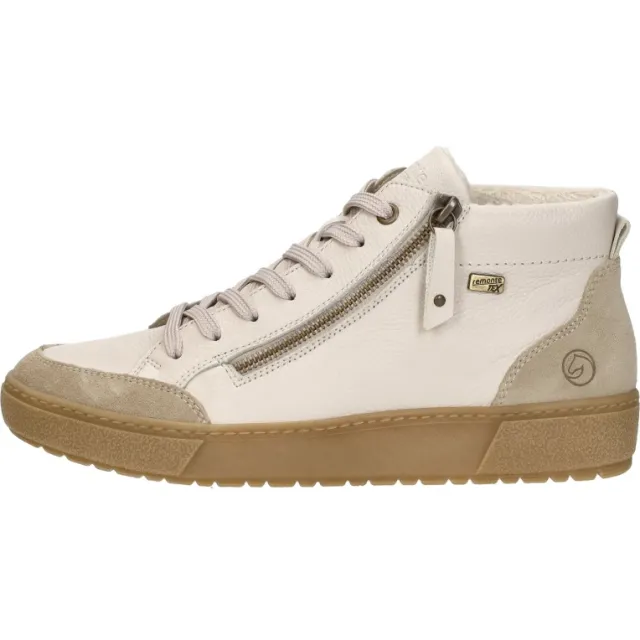 Remonte hoge veterschoenen gebroken wit