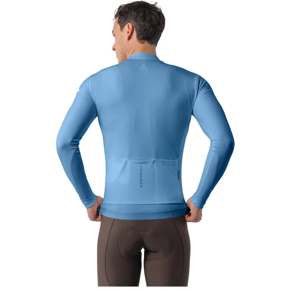 Castelli Espresso Thermal 2 fietsshirt lange mouwen blauw, foto 2