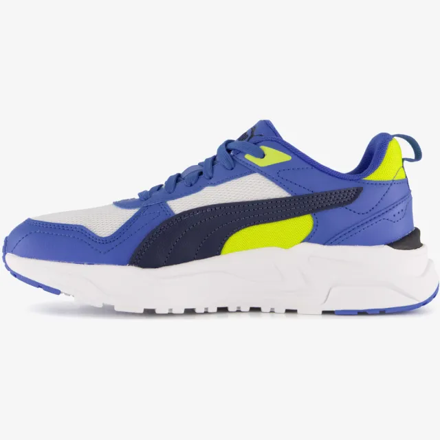 Puma Trinity 2 sneakers lichtgrijs blauw geel, foto 2