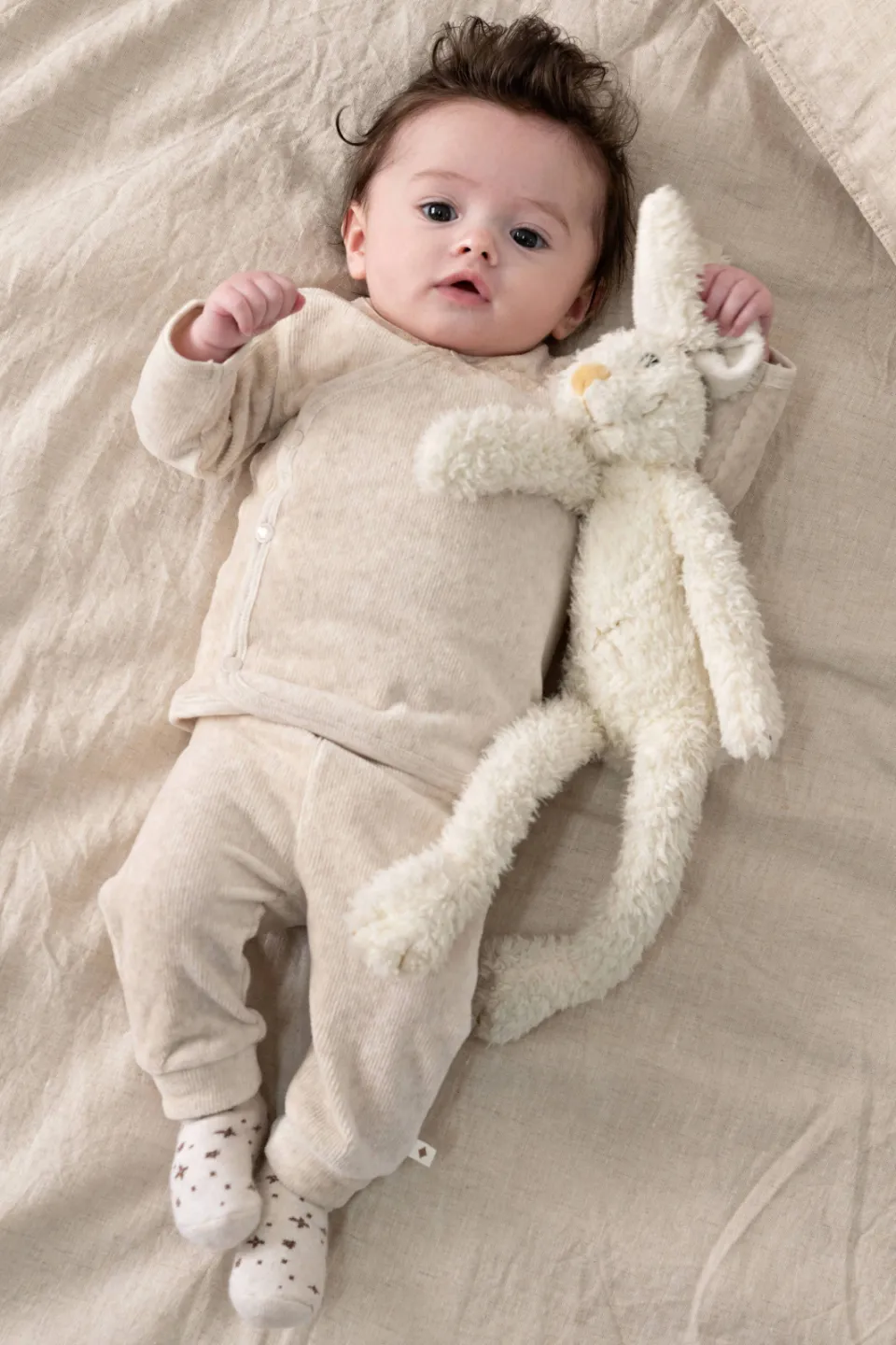 Feetje overslagshirt The Cuddle Company beige