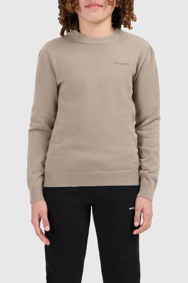 Ballin trui beige fijn gebreid