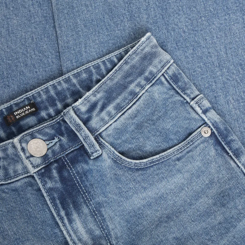 Indian Blue Jeans wide leg jeans - lichtblauw, foto 4