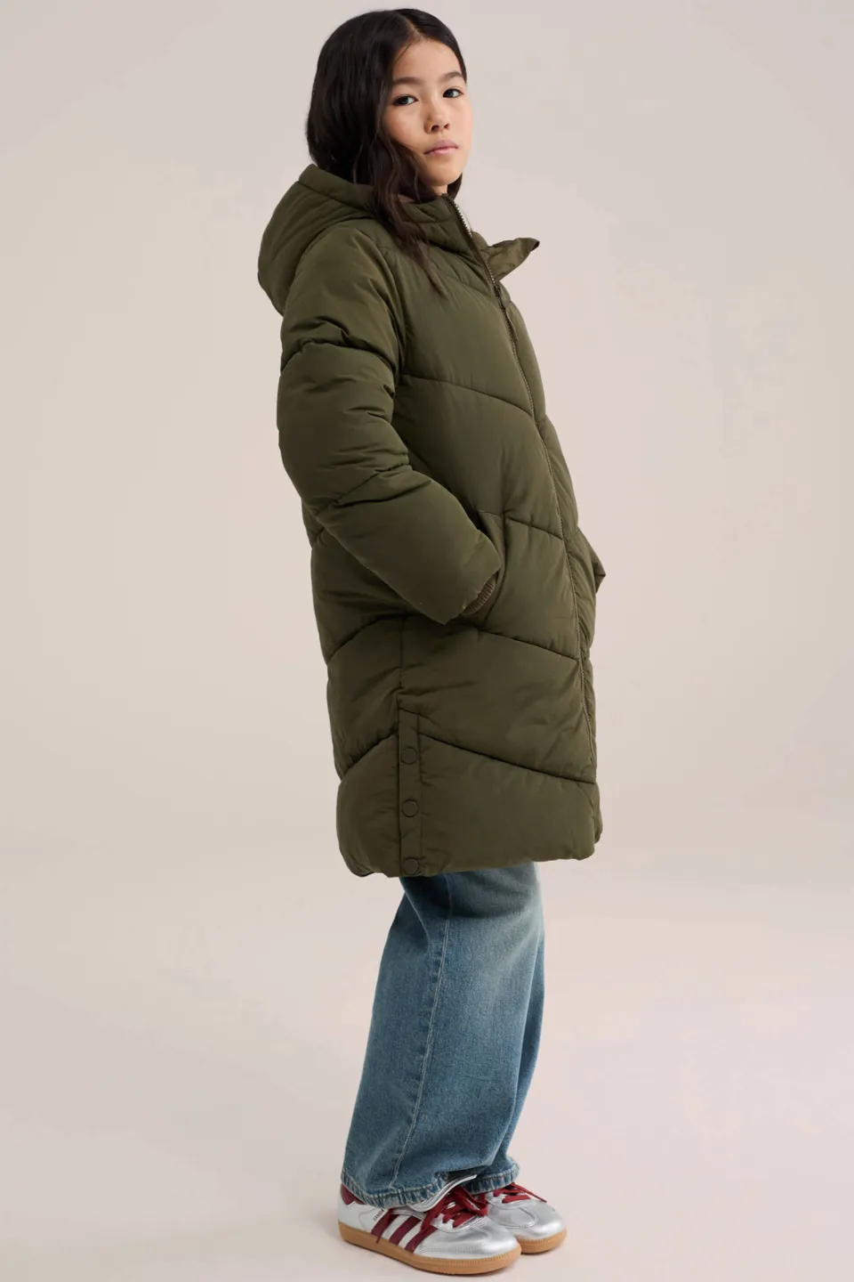 WE Fashion winterjas kaki, foto 6