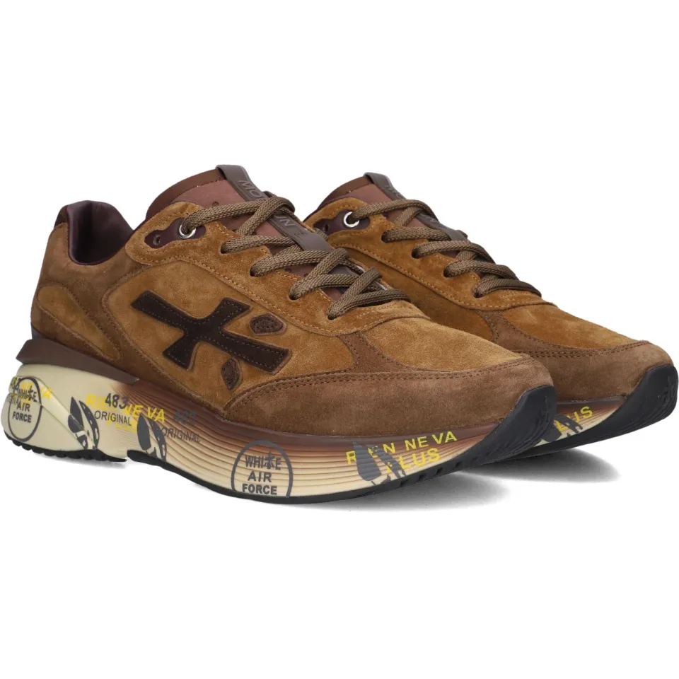 Premiata Moerun sneakers bruin, foto 3