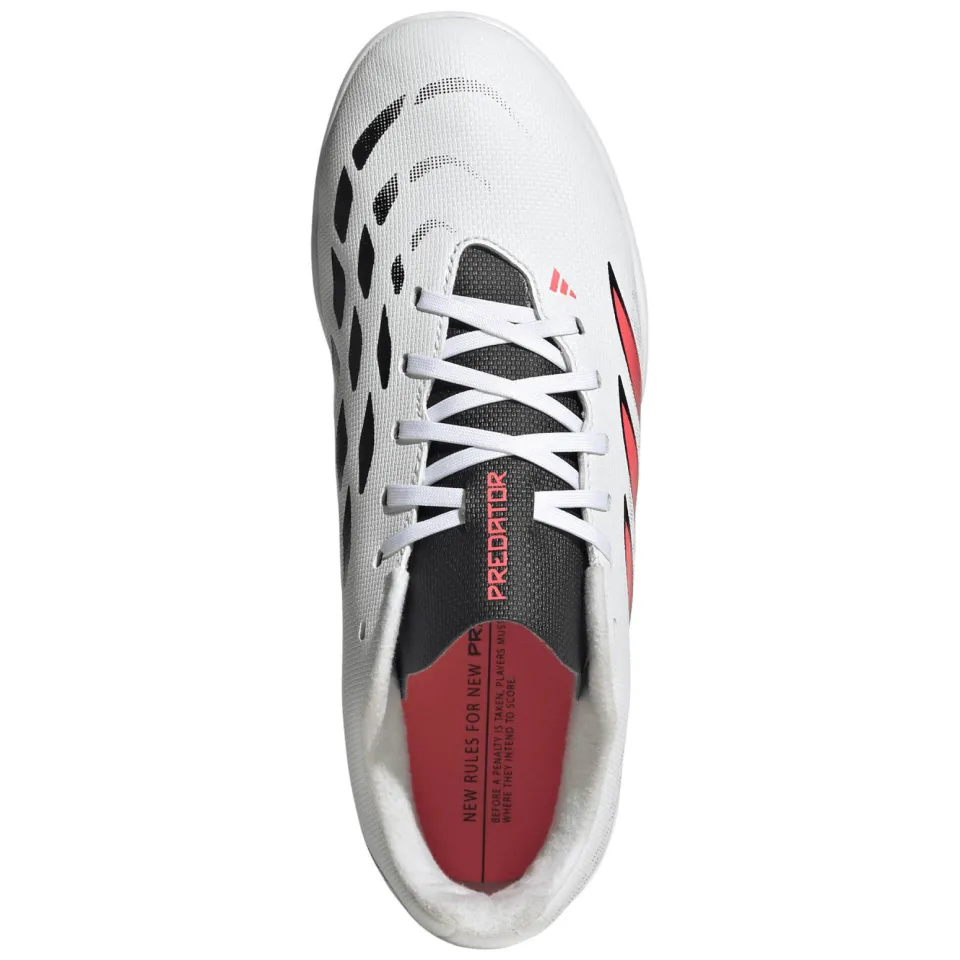 Adidas Performance Predator Club junior imitatieleren voetbalschoenen - wit/roze, foto 5