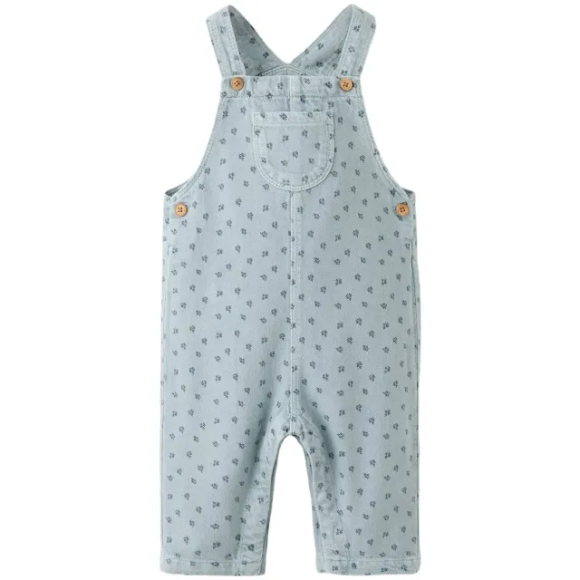 Mango tuinbroek met print lichtblauw Lichtblauw/donkerblauw
