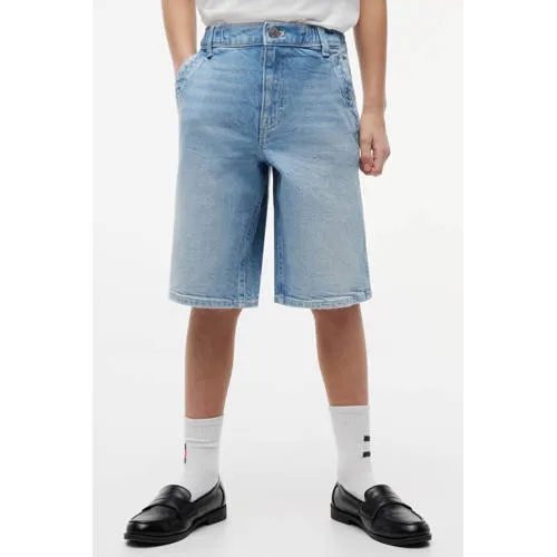 Tommy Hilfiger Sailor baggy jeansshort lichtblauw denim light 01, foto 4