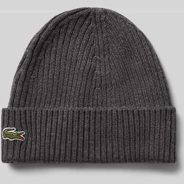 Lacoste beanie muts grijs, foto 2