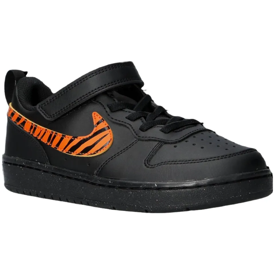 Nike Court Borough Low sneakers - zwart/oranje, foto 2