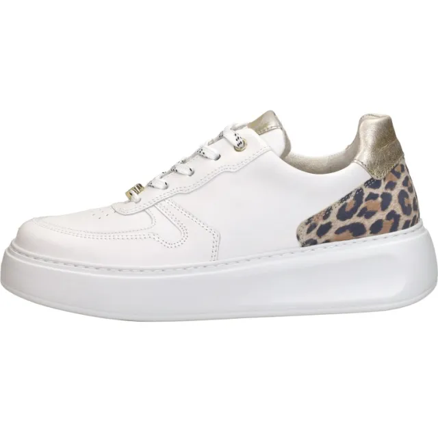 Gabor witte sneakers laag met luipaardprint, foto 2