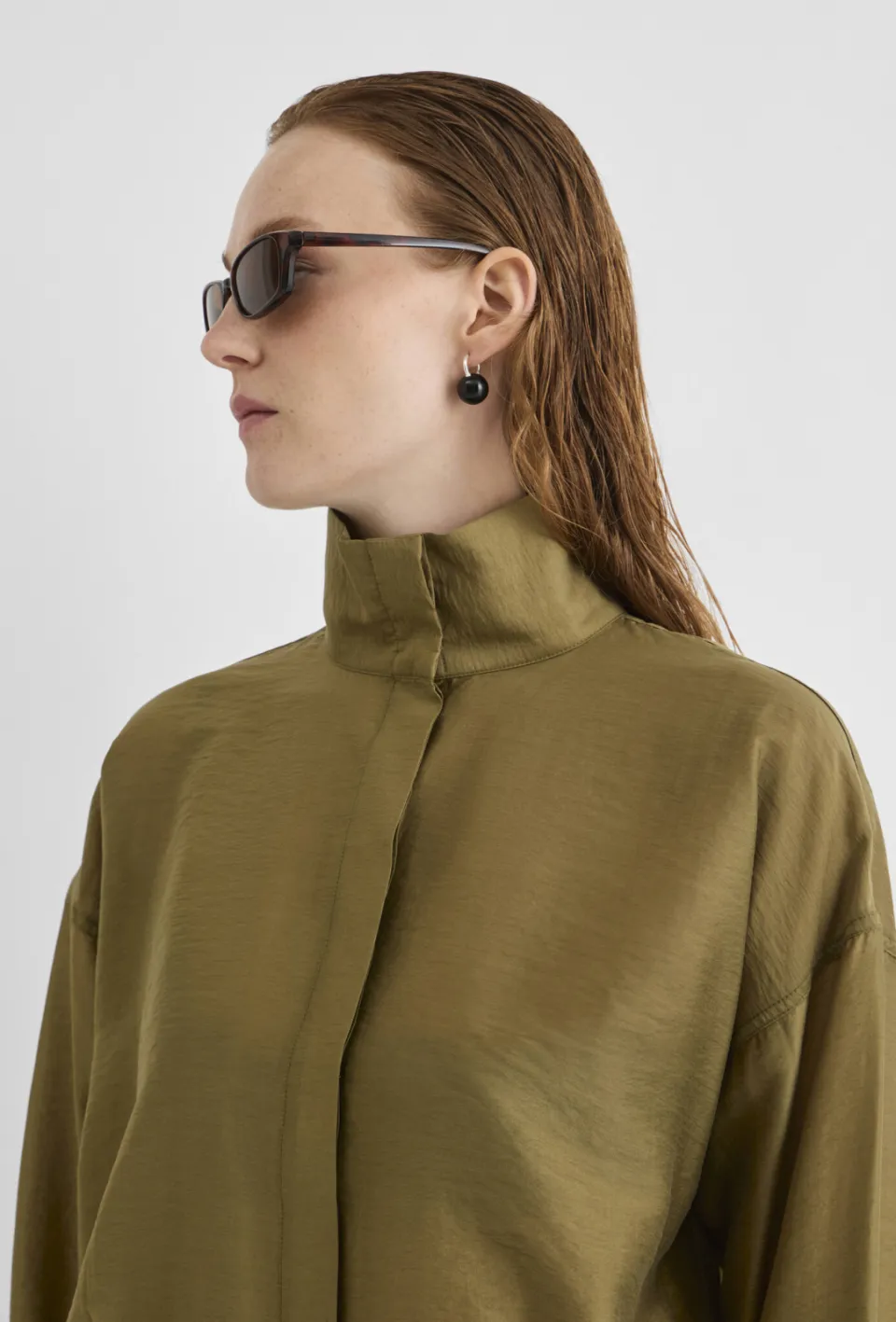 Rouge Edit Roustina blouse olijfgroen, foto 5