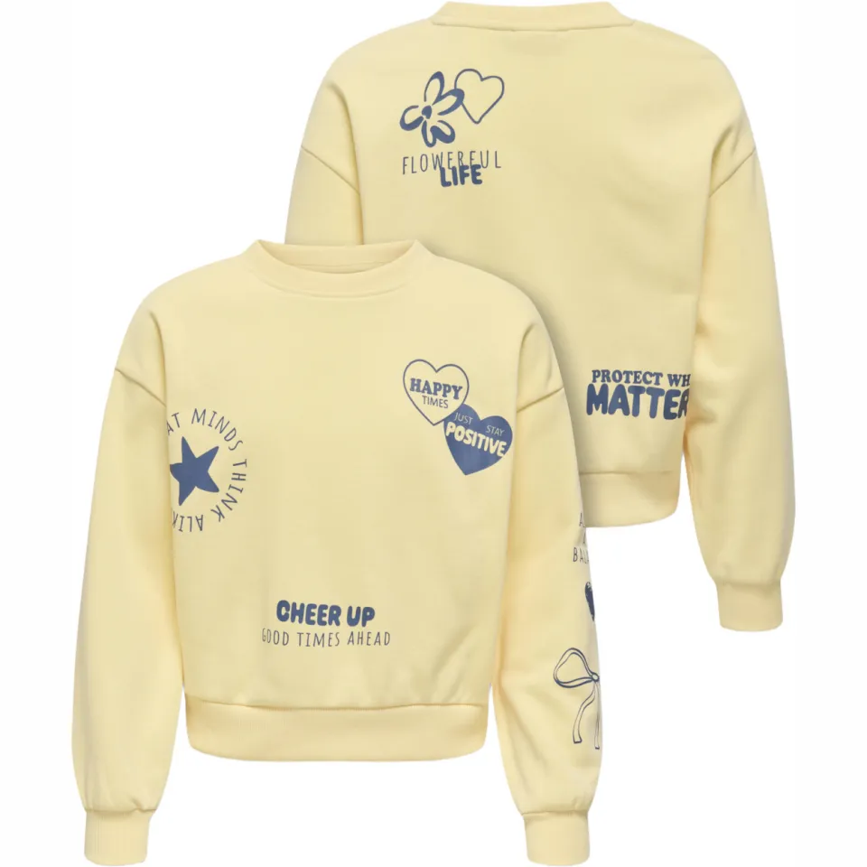 KIDS ONLY GIRL sweater met print - geel, foto 4