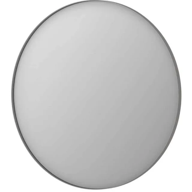 Ink SP15 Spiegel Rond Geborsteld RVS Aluminium Kader 100 x 3,5 cm