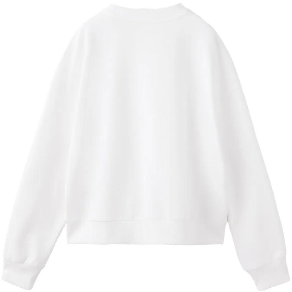 Mango Kids oversized sweater met borduursels - naturel wit, foto 2