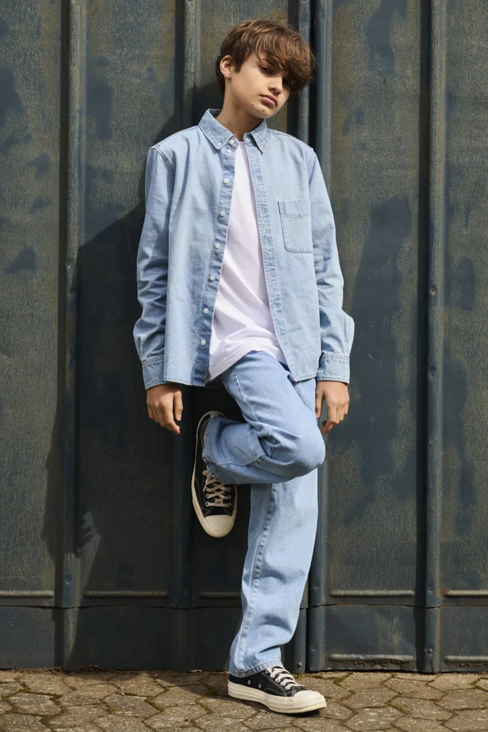 Only & Sons JUNIOR loose fit jeans light blue denim, foto 3