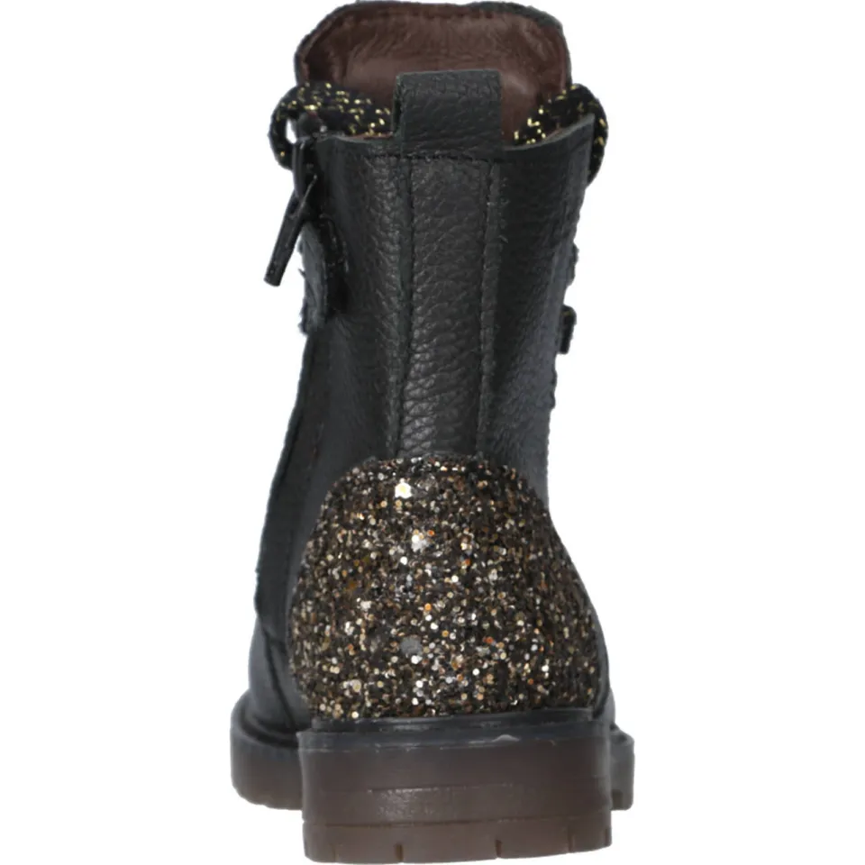 Clic! leren veterboots zwart, foto 4
