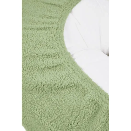 Meyco teddy relaxhoes voor voedingskussen groen, foto 3