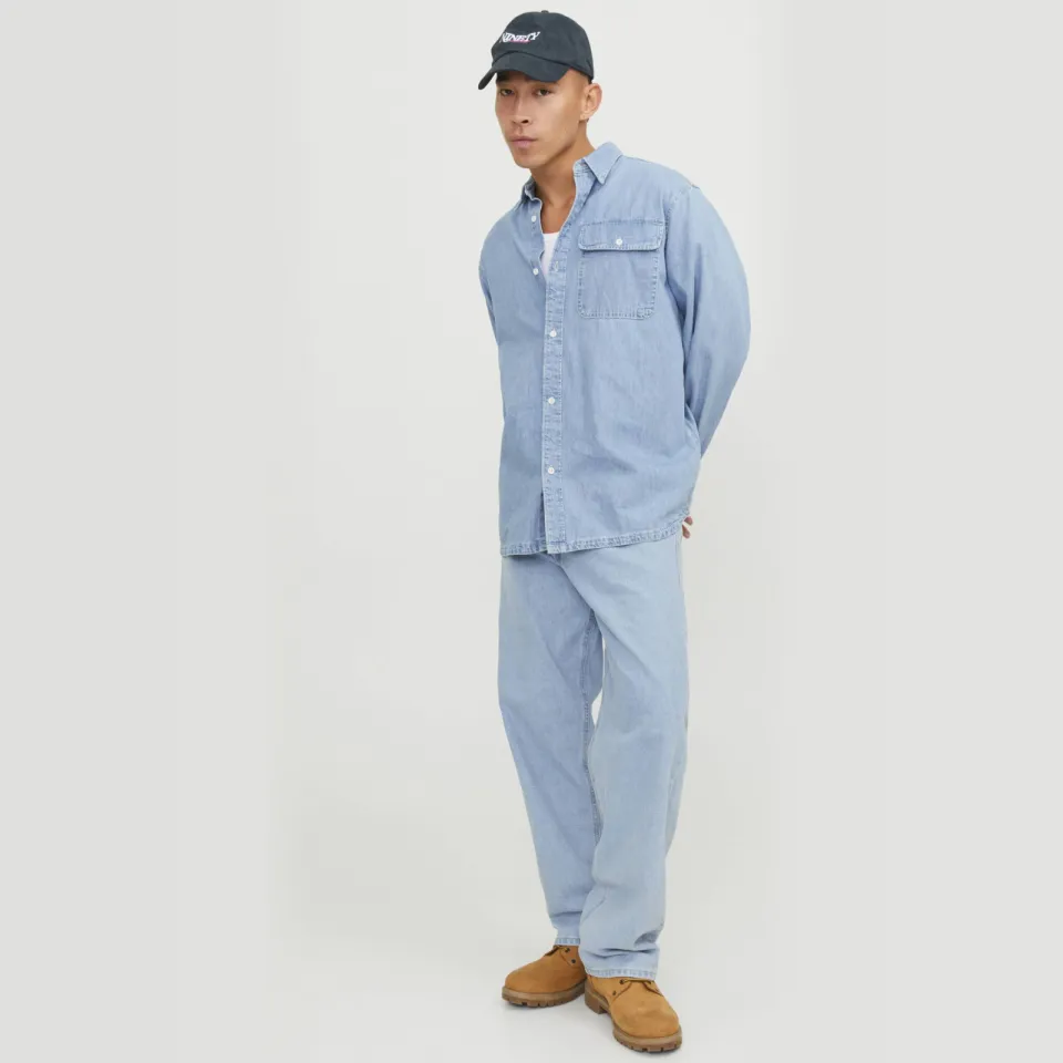 Jack & Jones JEANS INTELLIGENCE baggy jeans - 738 blue denim