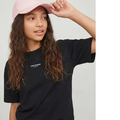 JJXX GIRL t-shirt met tekst zwart, foto 7