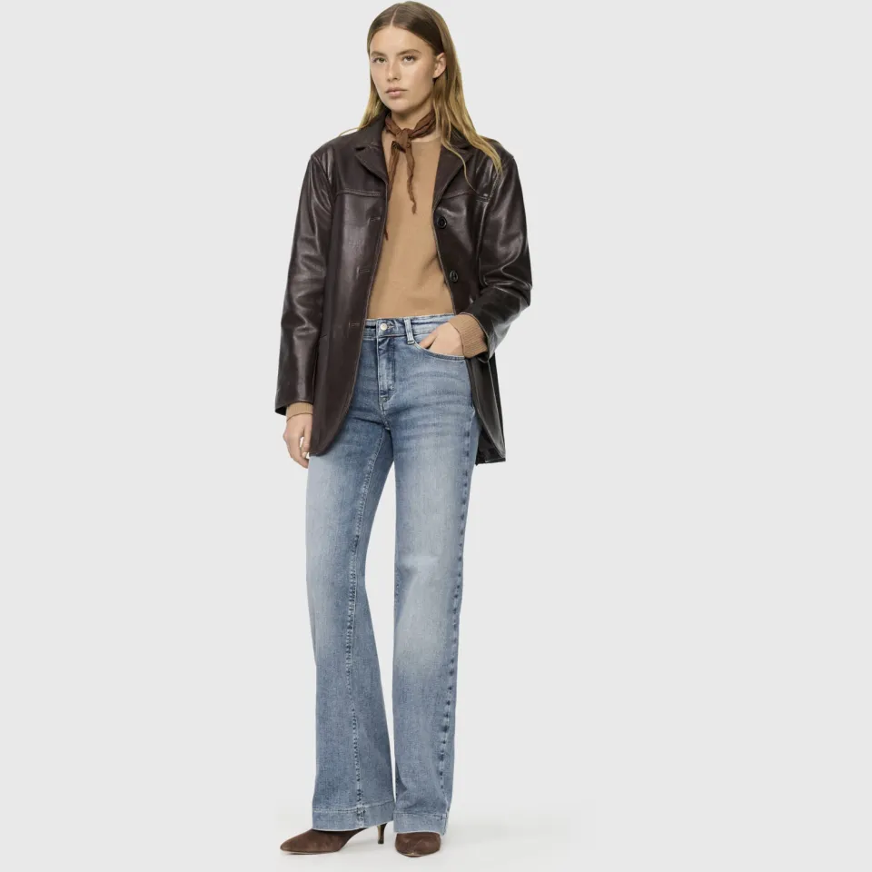 MAC wide leg jeans Lichtblauw