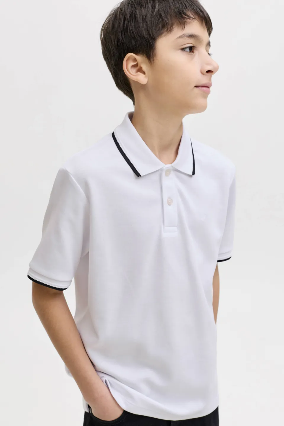 Jack & Jones JUNIOR polo wit, foto 4