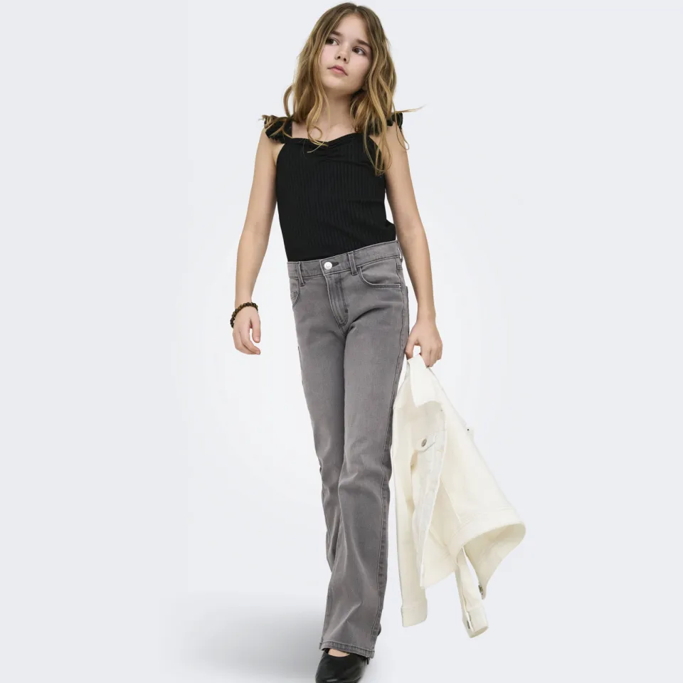 KIDS ONLY GIRL KOGBLAIR flared jeans grey denim, foto 3
