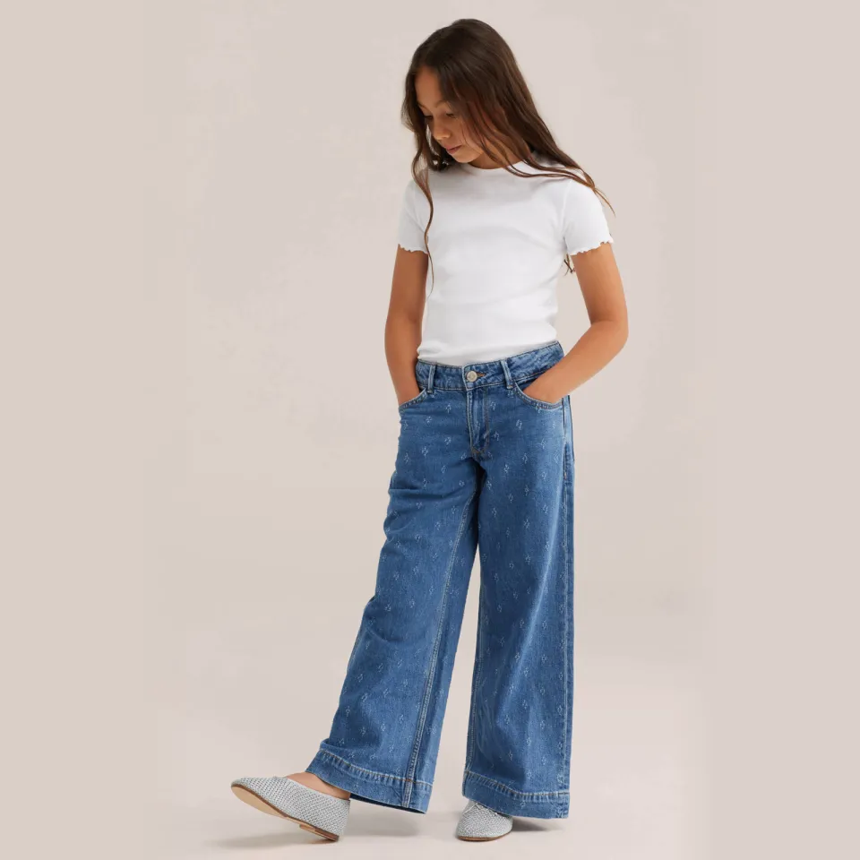 WE Fashion t-shirt wit stretchkatoen, foto 4