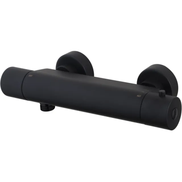 Boss & Wessing Douchethermostaat Eco Cool-Touch 28cm Mat Zwart