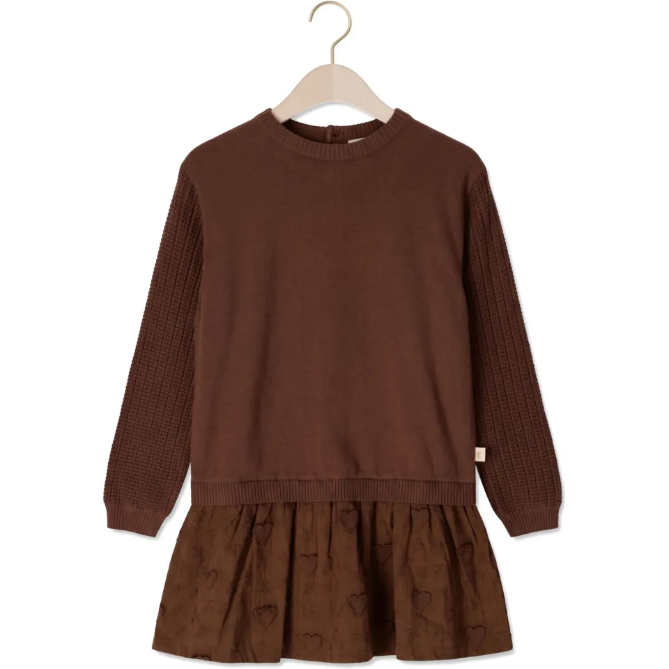 Ton & Ton Taya jurk bruin