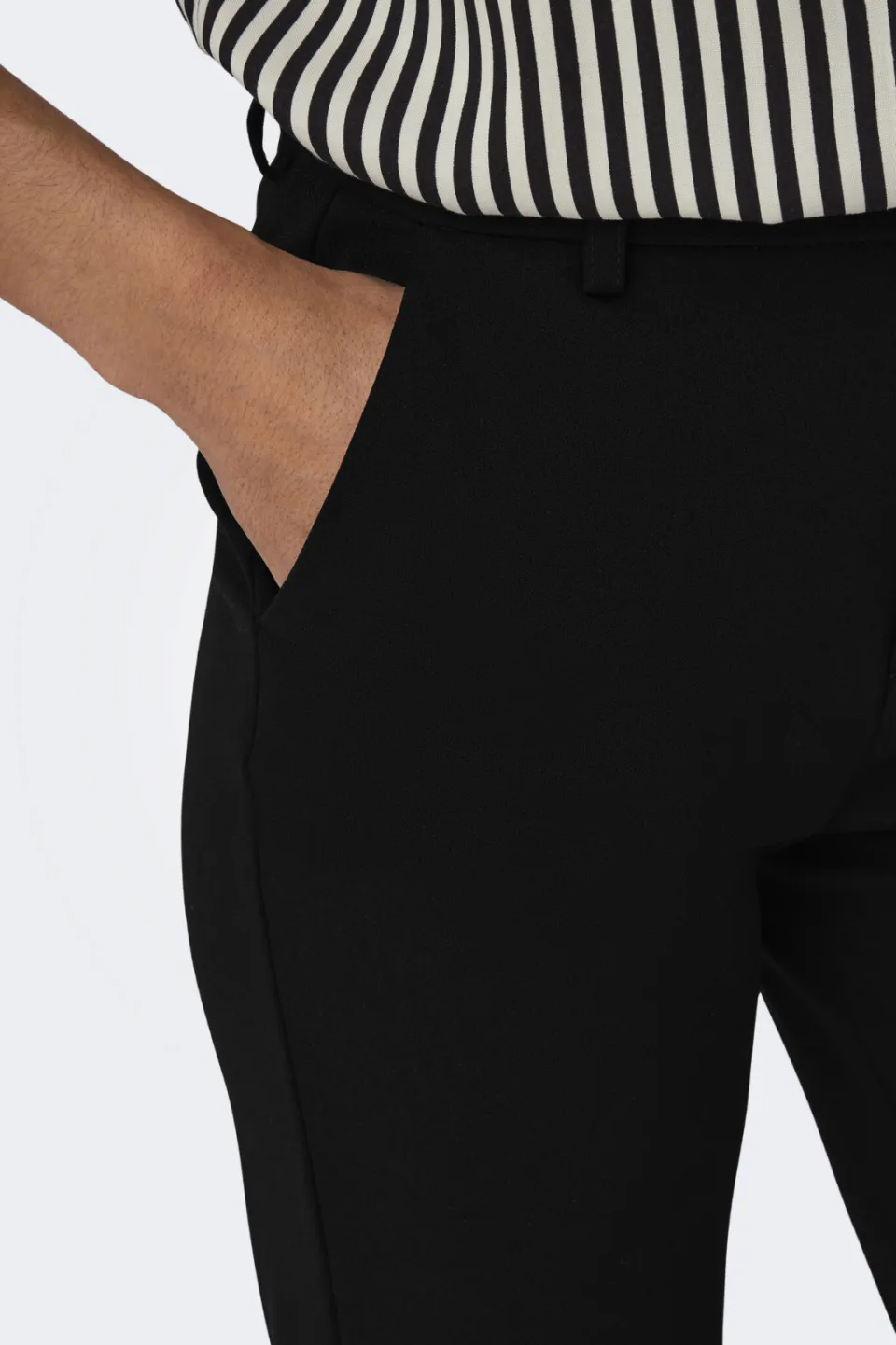 Only ONLRAFFY-YO straight fit pantalon zwart, foto 3