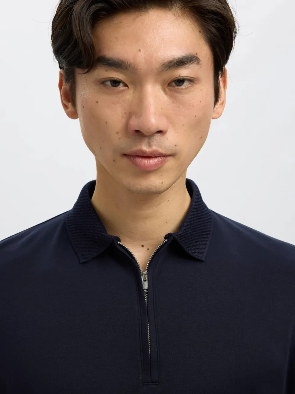 Selected regular fit polo SLHFAVE sky captain, foto 4