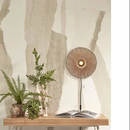Good&Mojo wandlamp Kalimantan XS bamboe naturel, foto 3