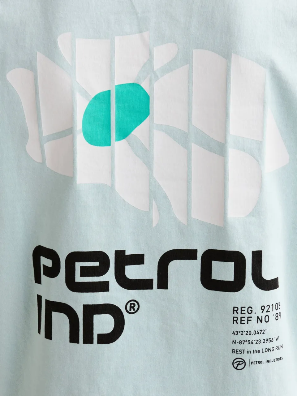 Petrol Industries t-shirt met backprint mintgroen, foto 7