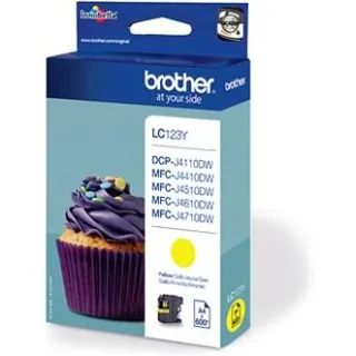 Brother LC-123Y inktcartridge geel, foto 2