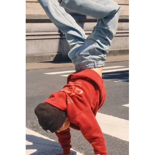 Shoeby hoodie met borduursels - rood, foto 4