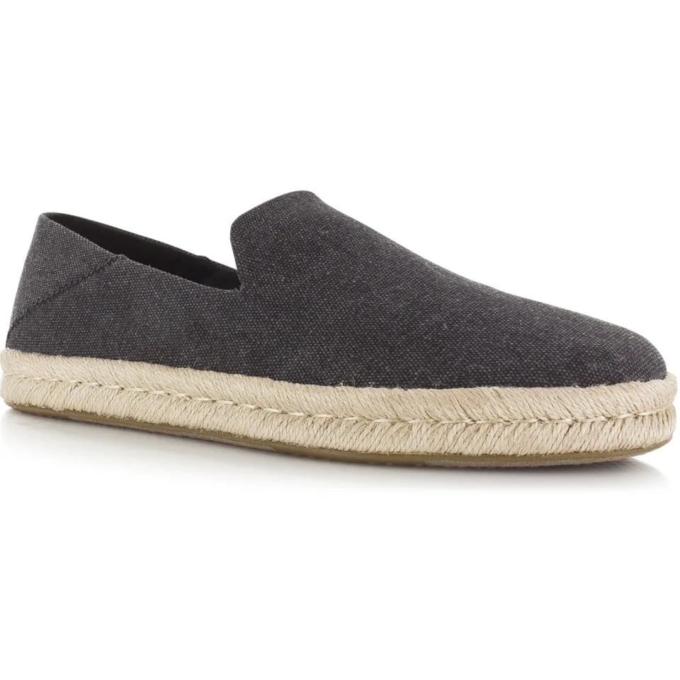 Toms Santiago espadrille donkergrijs Zwart