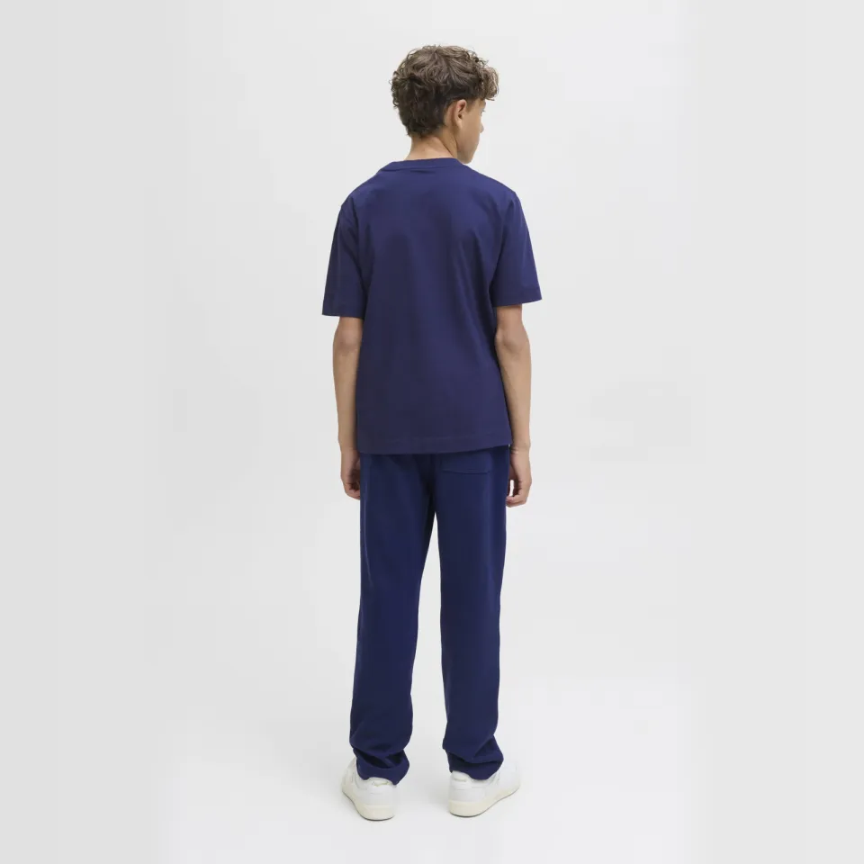 Jack & Jones Junior t-shirt donkerblauw met tekstprint, foto 3