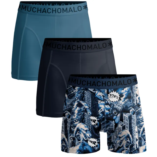Muchachomalo Heren 3-pack Boxershorts Veelkleurig