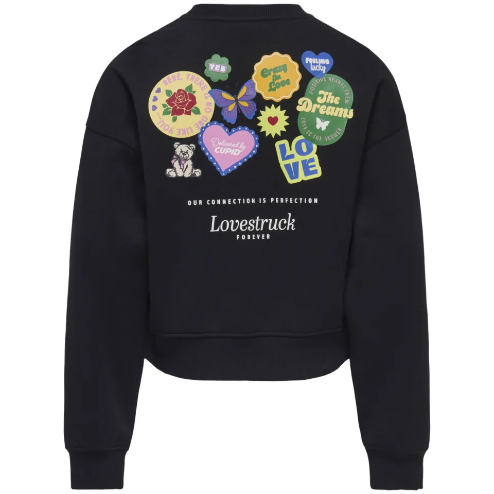 KIDS ONLY GIRL sweater met backprint - zwart, foto 2