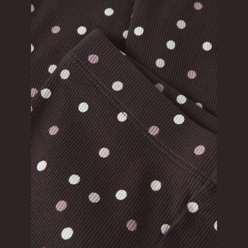 NAME IT MINI flared broek met stippen bruin, foto 2