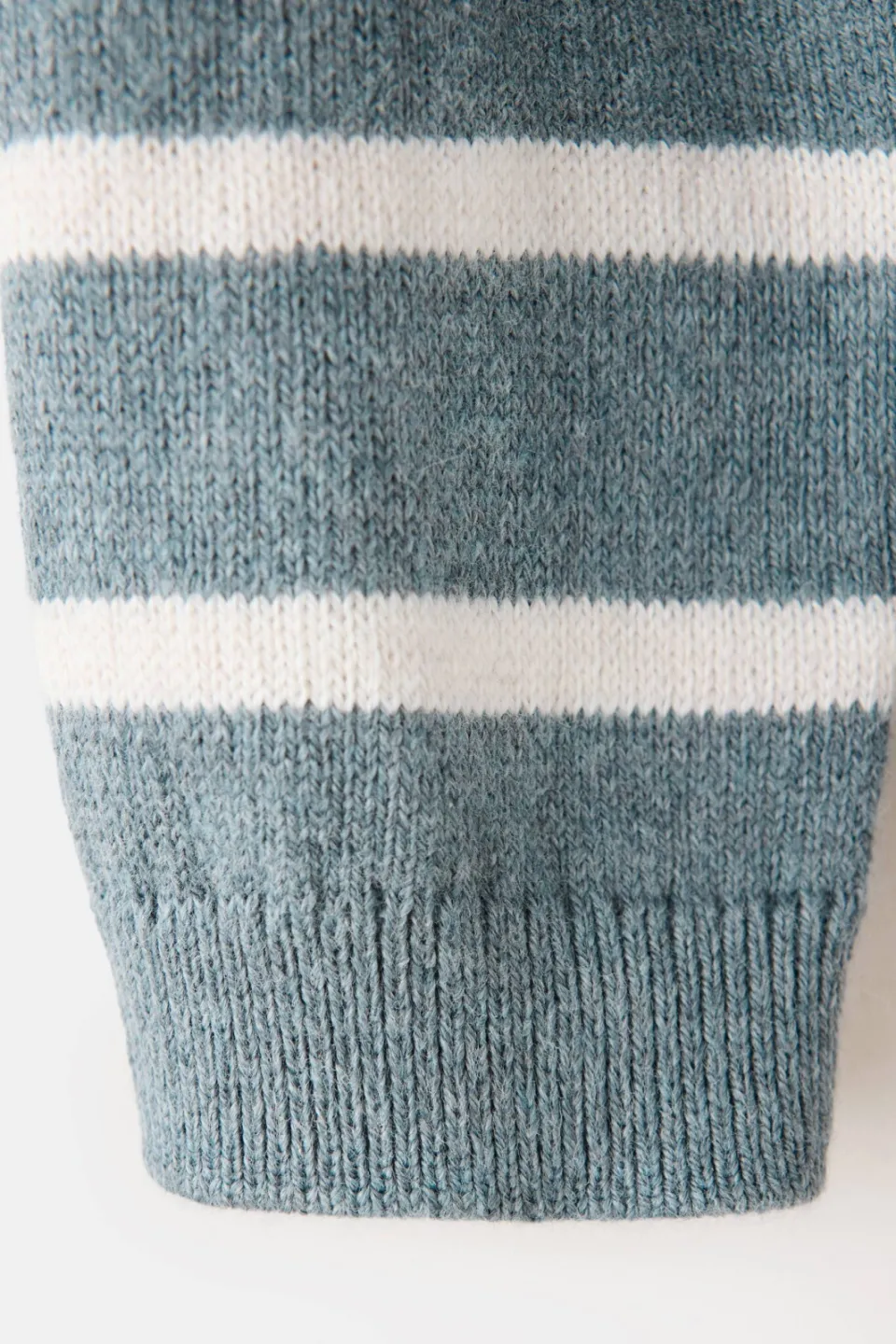 Mango Kids gebreide gestreepte trui - blauw, foto 4
