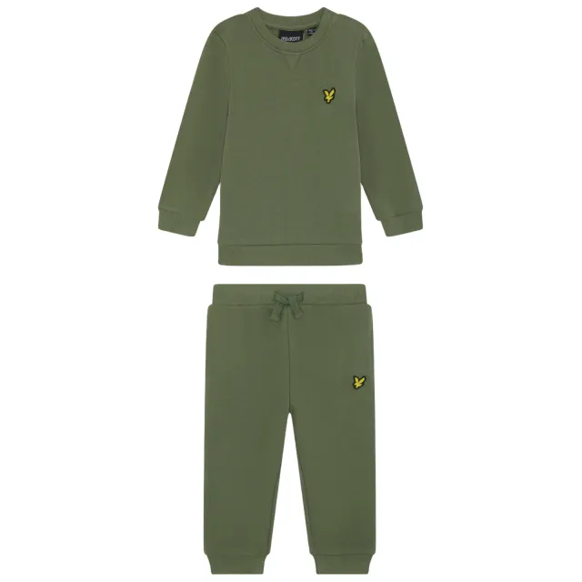 Lyle & Scott sweater en broek set - olijfgroen