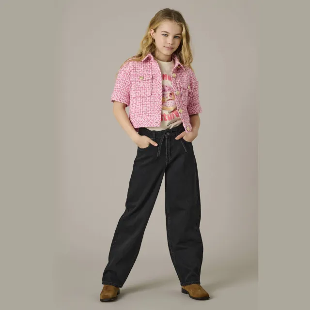 Only KIDS ONLY GIRL straight leg jeans black denim Washed black