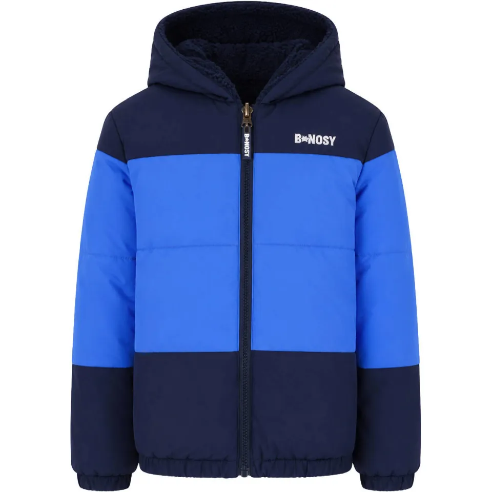 B.Nosy reversible winterjas donkerblauw donkerblauw/hardblauw, foto 3