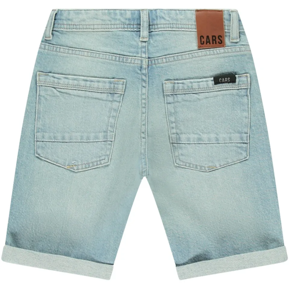 Cars jeansshort lichtblauw bleached used, foto 2