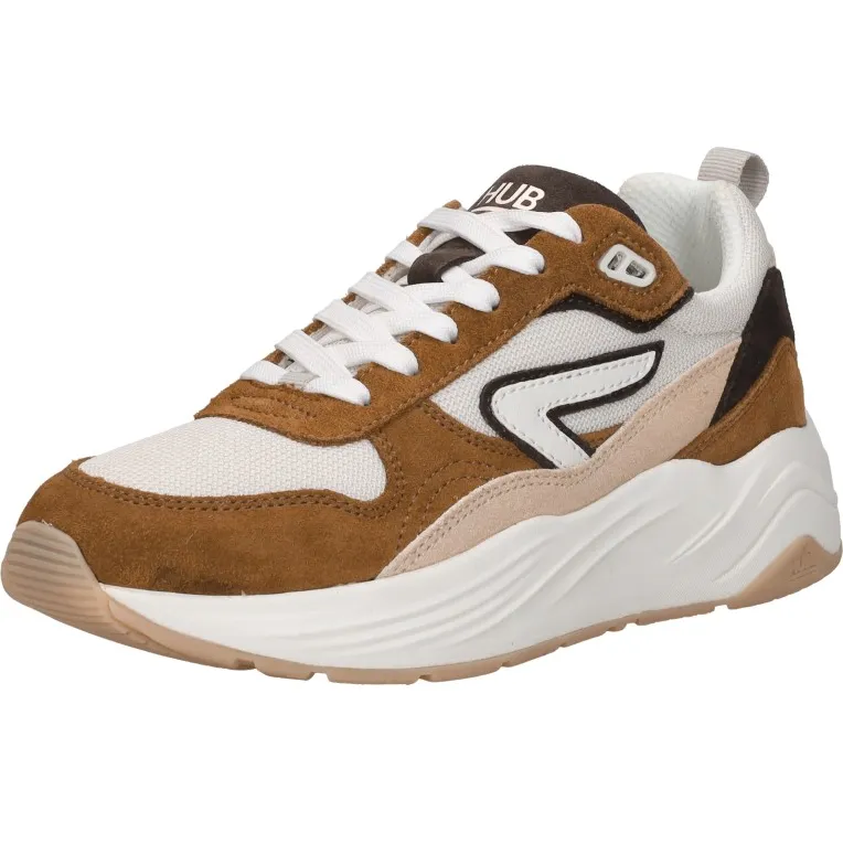 Hub Glide lage sneakers dames cognac, foto 4