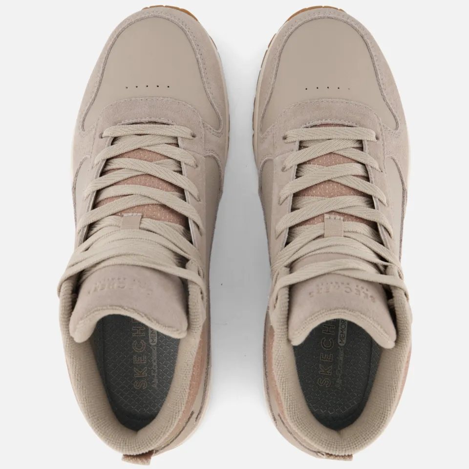 Skechers Uno Stacre hoge sneakers taupe, foto 4