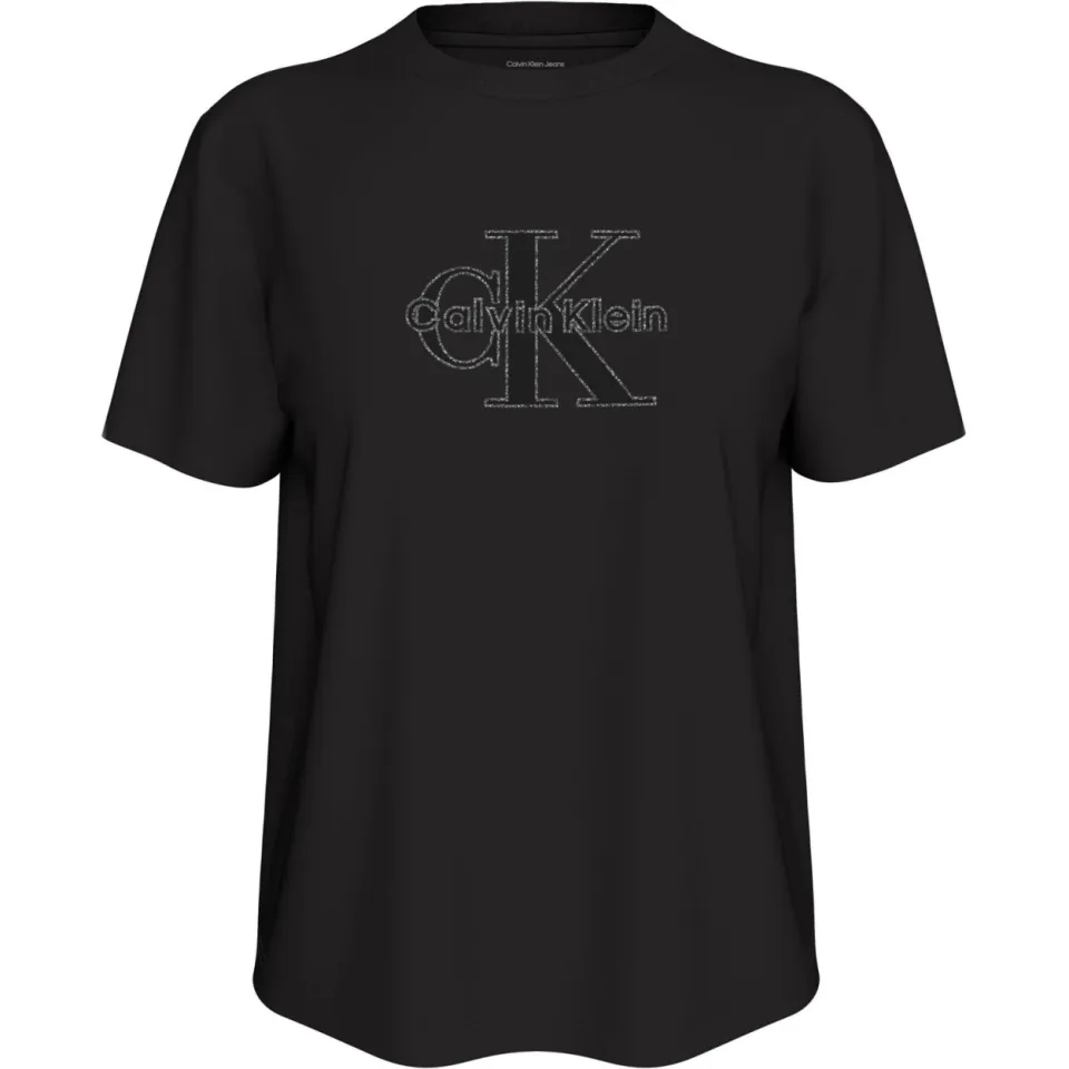 Calvin Klein JEANS T-shirt met logo - zwart, foto 2