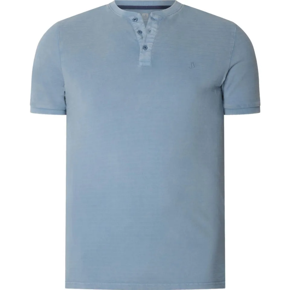 Jan Vanderstorm TAAGURD henley t-shirt blauw, foto 2
