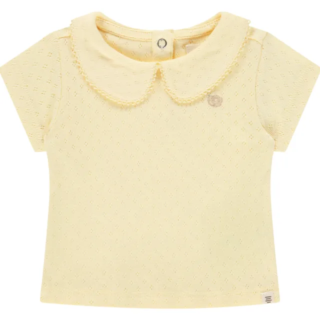 A Tiny Story t-shirt ajour lichtgeel